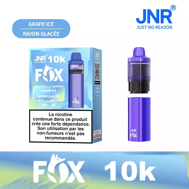 JNR FOX - Puff 10k Raisin Glac | 12 Deliquide JNR FOX - Puff 10k Raisin Glac | 12 Deliquide