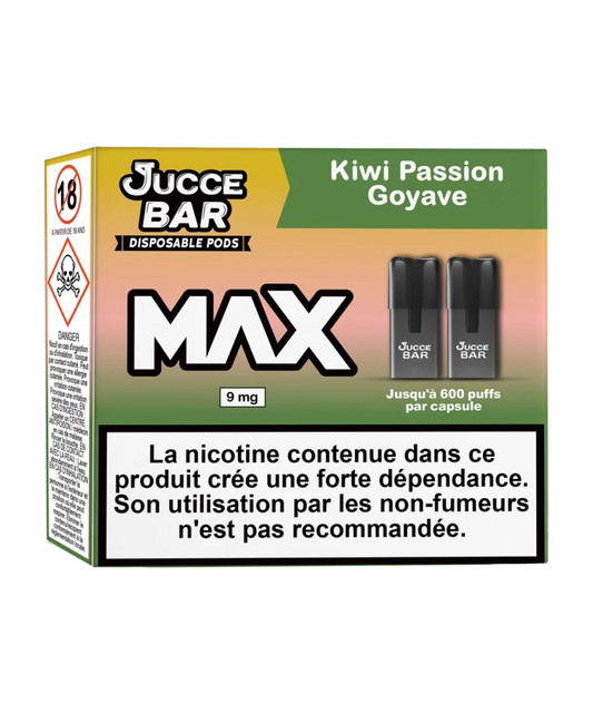 Kiwi Passion Goyave Pods (2 pcs) - Jucce Bar Max