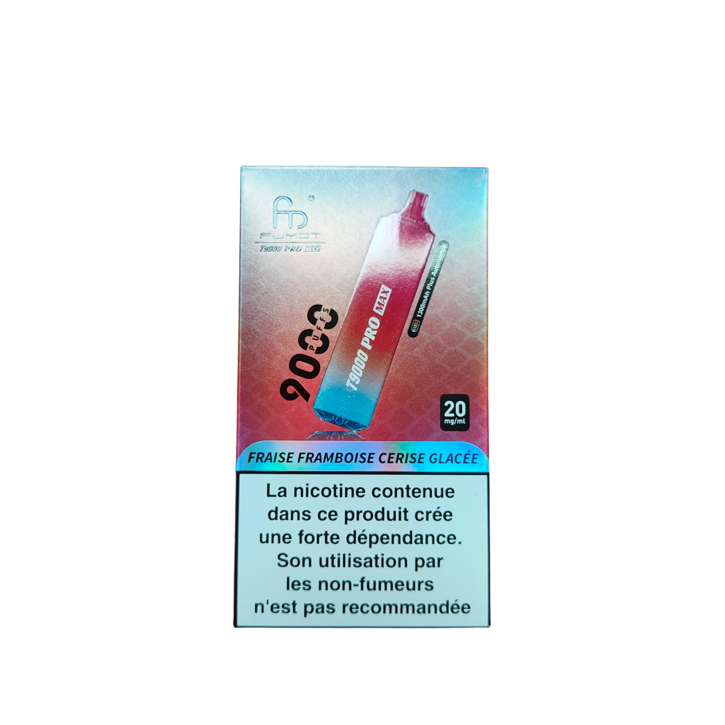 Fraise Framboise Cerise Glacée - Puff RandM 9K T9000 Pro Max