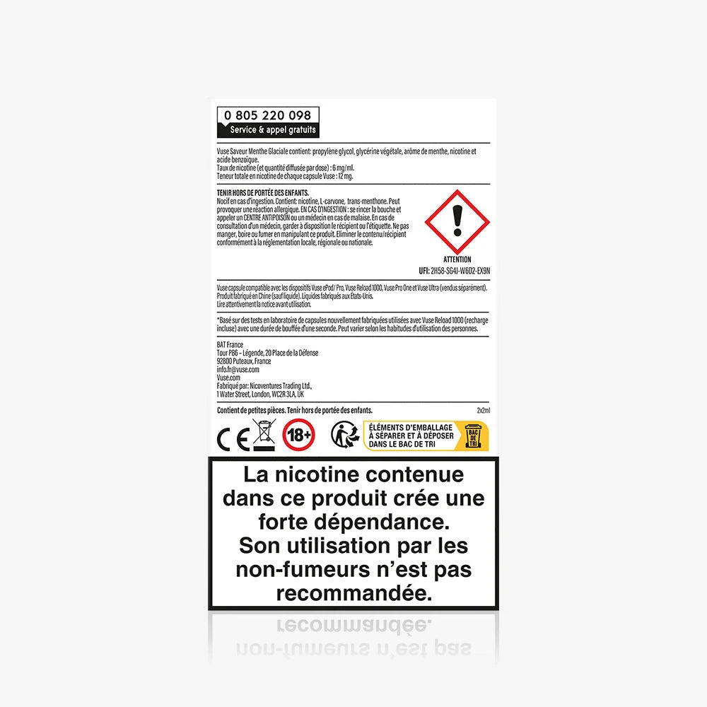 Recharge Vuse Menthe Glaciale