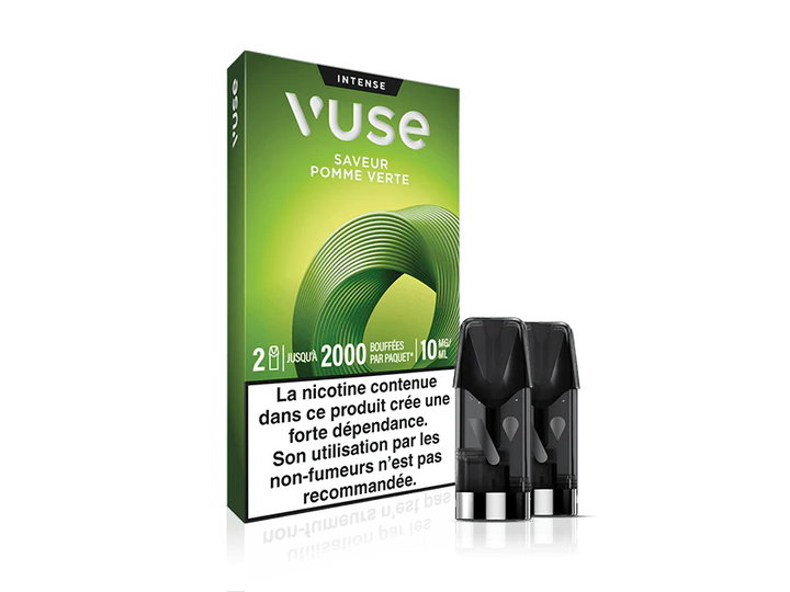Recharges Vuse Pomme verte - Intense