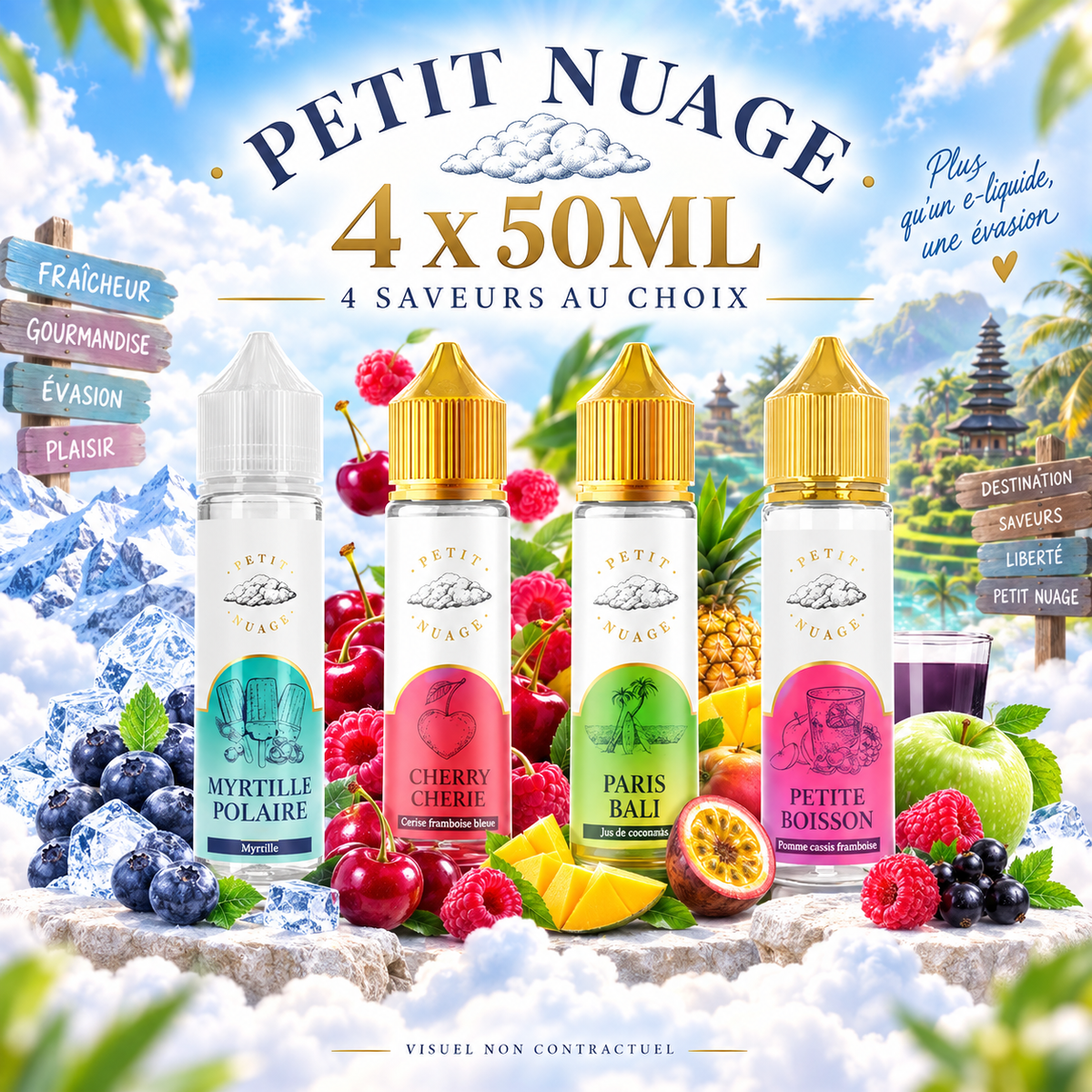 Pack 4 Petit Nuage au choix - 4x50ml