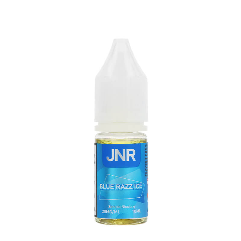 Flacon e-liquide Blue Razz Ice JNR 10 ml, sel de nicotine 20 mg/ml