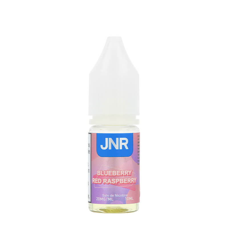 Flacon e-liquide Blueberry Red Raspberry JNR 10 ml, sel de nicotine 20 mg/ml