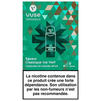 EPod Classique Ice Vert Recharges (2 pcs) - Vuse