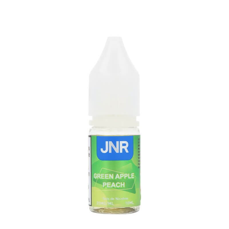 Flacon e-liquide Green Apple Peach JNR 10 ml, sel de nicotine 20 mg/ml