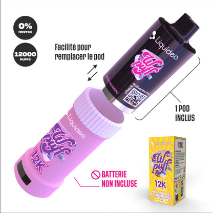 Pod Myrtille Framboise Citron - WPuff Pods 12K