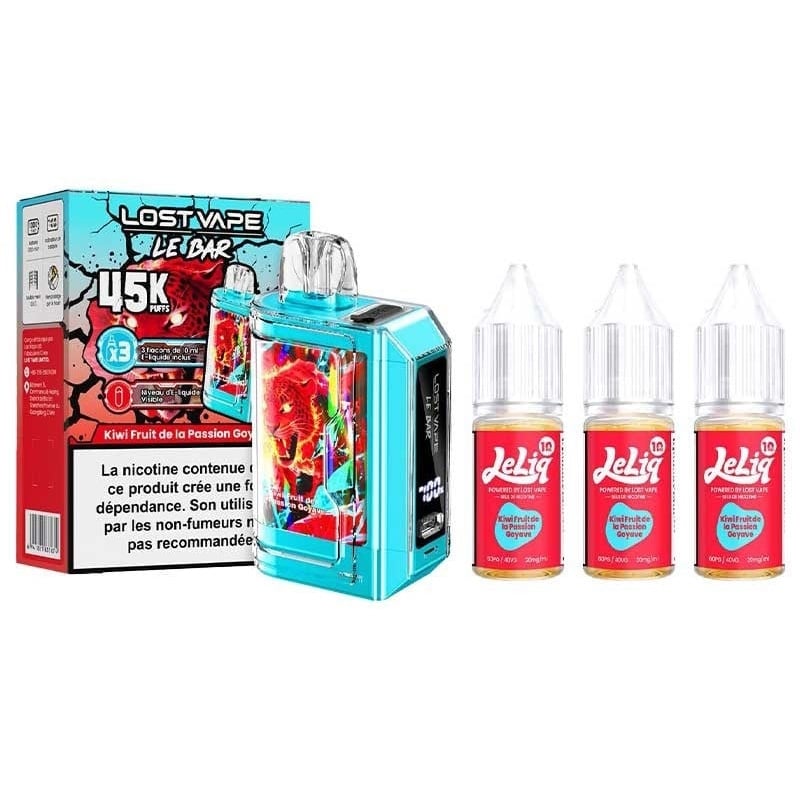 Puff 45K - Lost Vape - Kiwi Fruit de la Passion Goyave