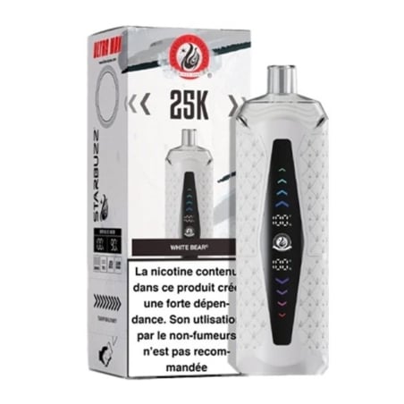Puff Chicha - White Bear - 25K Starbuzz