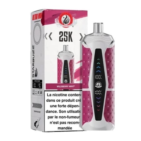 Puff Chicha - Wildberry mint - 25K Starbuzz