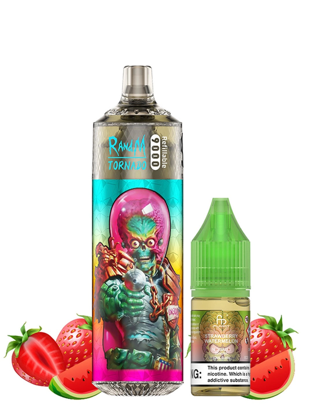 Puff 9k RandM Tornado rechargeable - Strawberry Watermelon