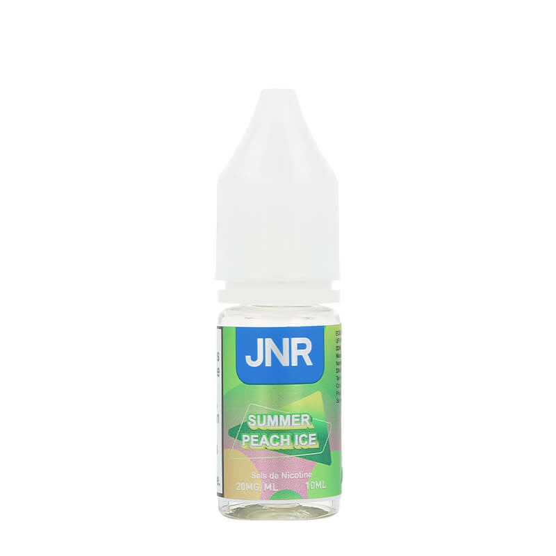 Flacon e-liquide Summer Peach Ice JNR 10 ml, sel de nicotine 20 mg/ml