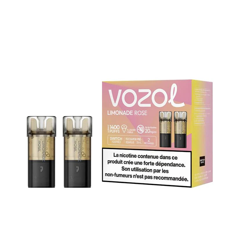 Vozol - Cartouches Limonade Rose - Switch Pro