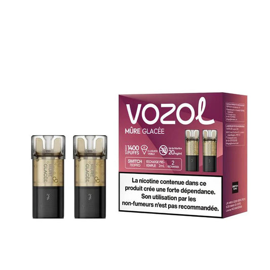 Vozol - Cartouches Mûre glacée - Switch Pro