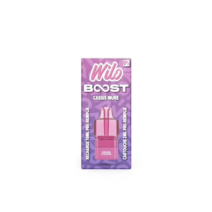 Cassis Mûre - Recharges Wilo Boost 2+10 ml 1% - Wilo